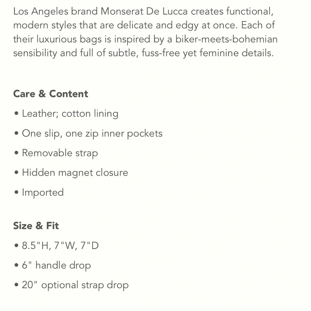 Anthropologie x Monserat De Lucca Leather Bucket Bag w/ Crossbody ✨ - Picture 5 of 16